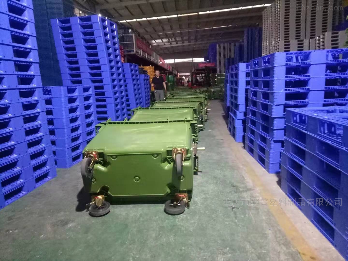 660L环卫塑料垃圾桶 环卫大号手推垃圾车