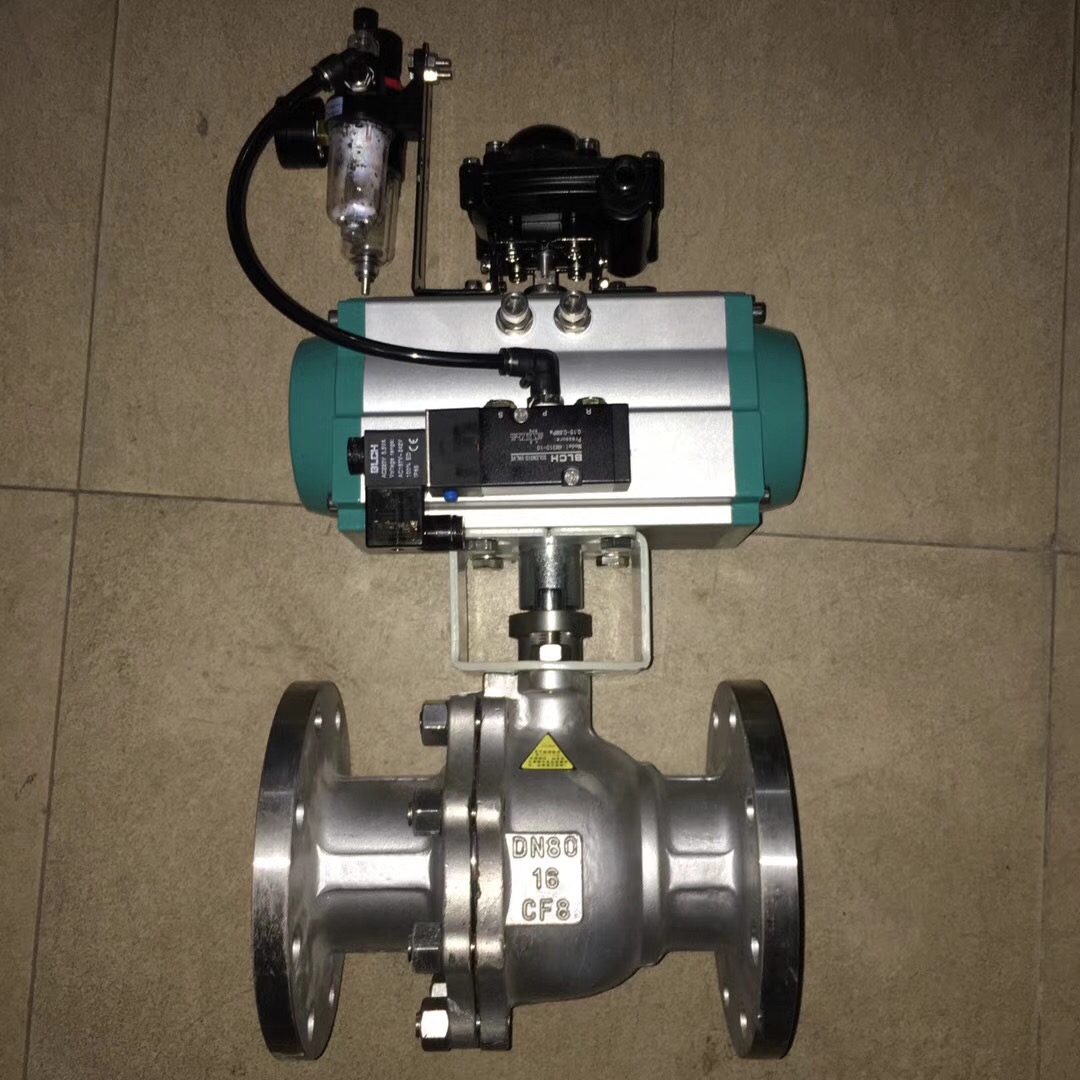 气动不锈钢法兰球阀q641f