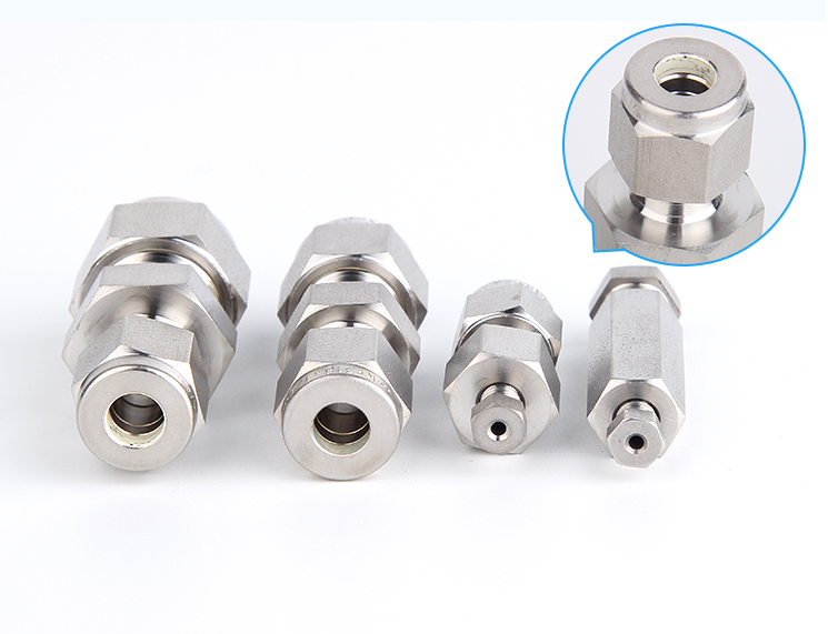 卡套异径直通中间接头气源管卡套接头